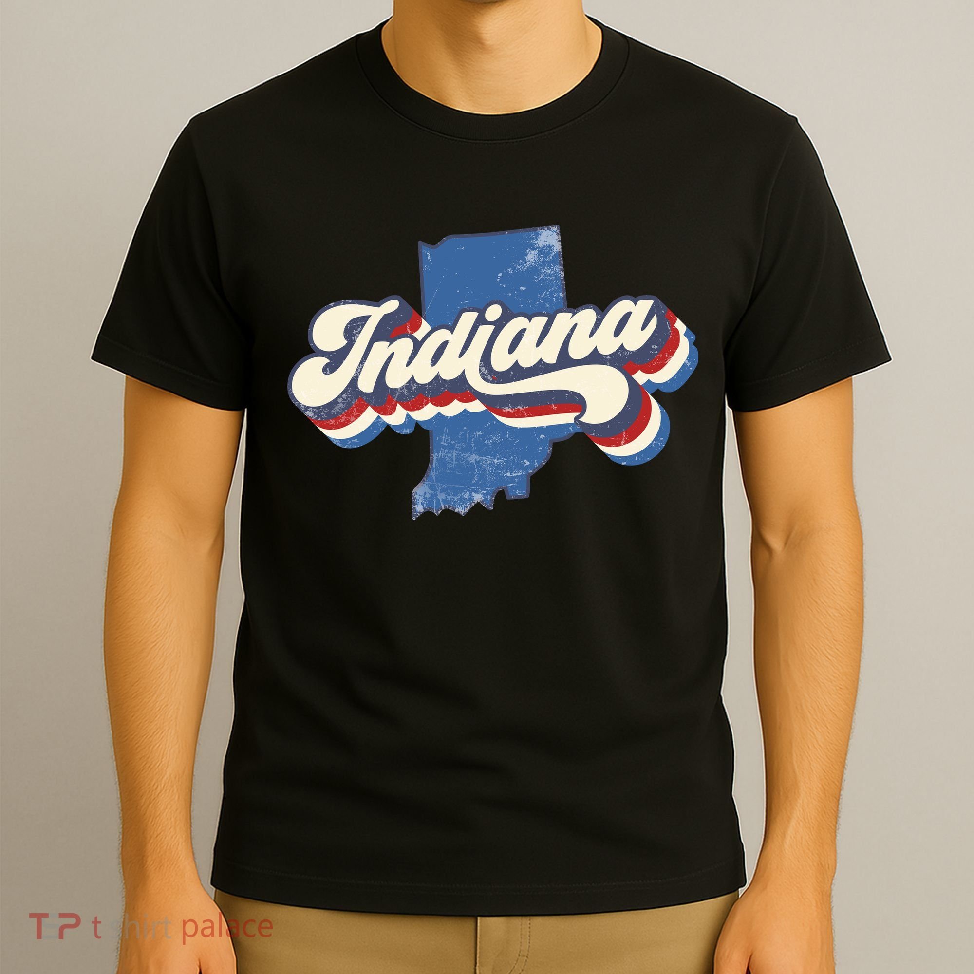 Indiana State Vintage Retro T-Shirt