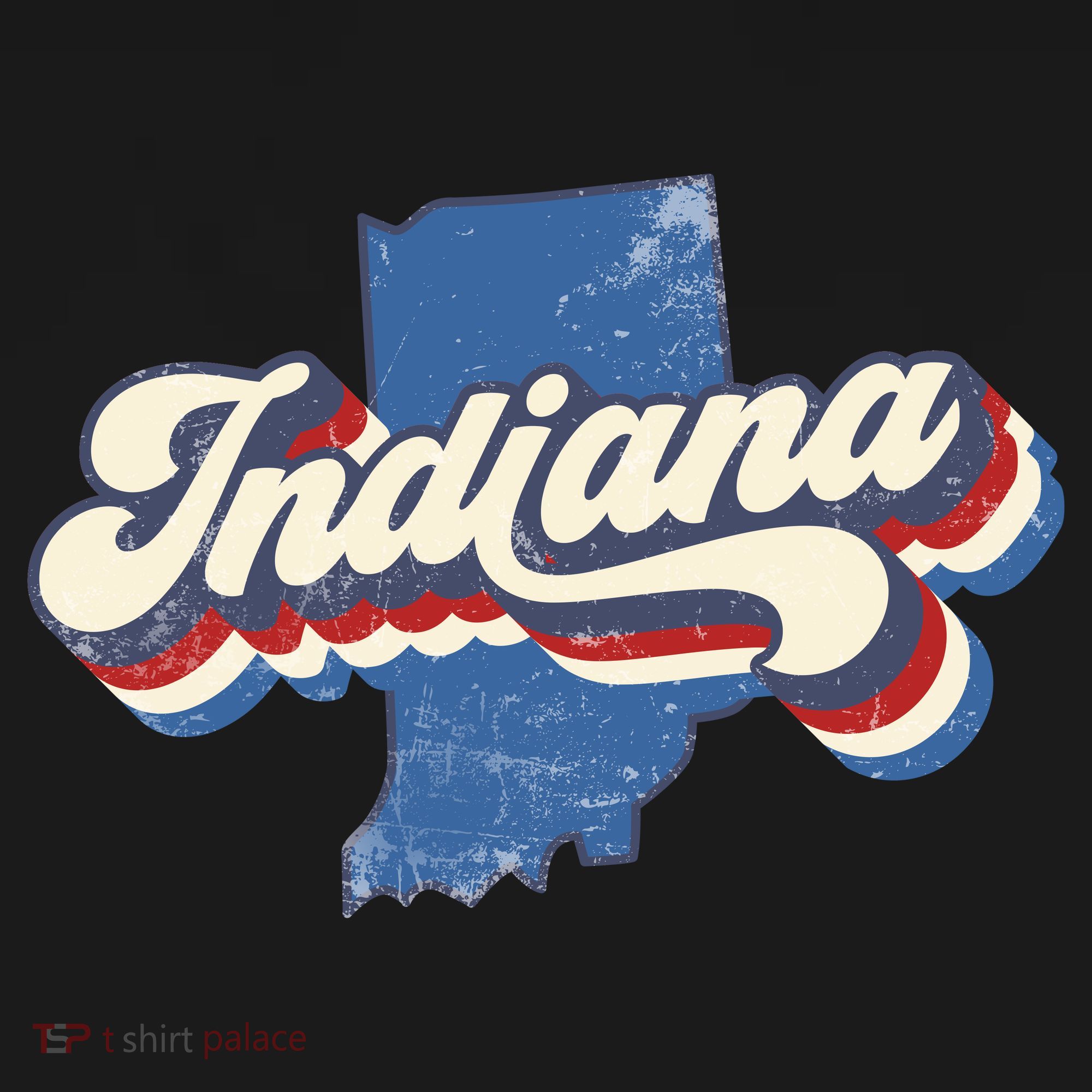 Indiana State Vintage Retro T-Shirt
