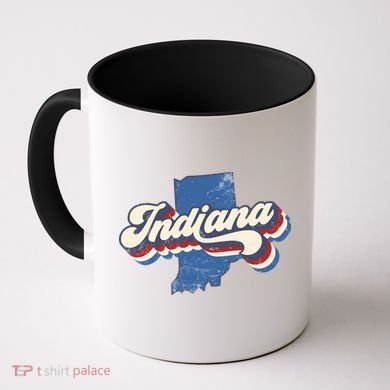 Indiana State Vintage Retro Coffee Mug