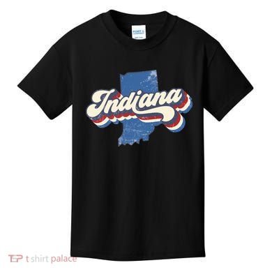 Indiana State Vintage Retro Kids T-Shirt