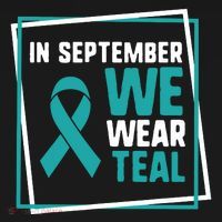 In September We Wear Teal Cervical Ovarian Cancer Awareness Women's Tank Top thumb 5