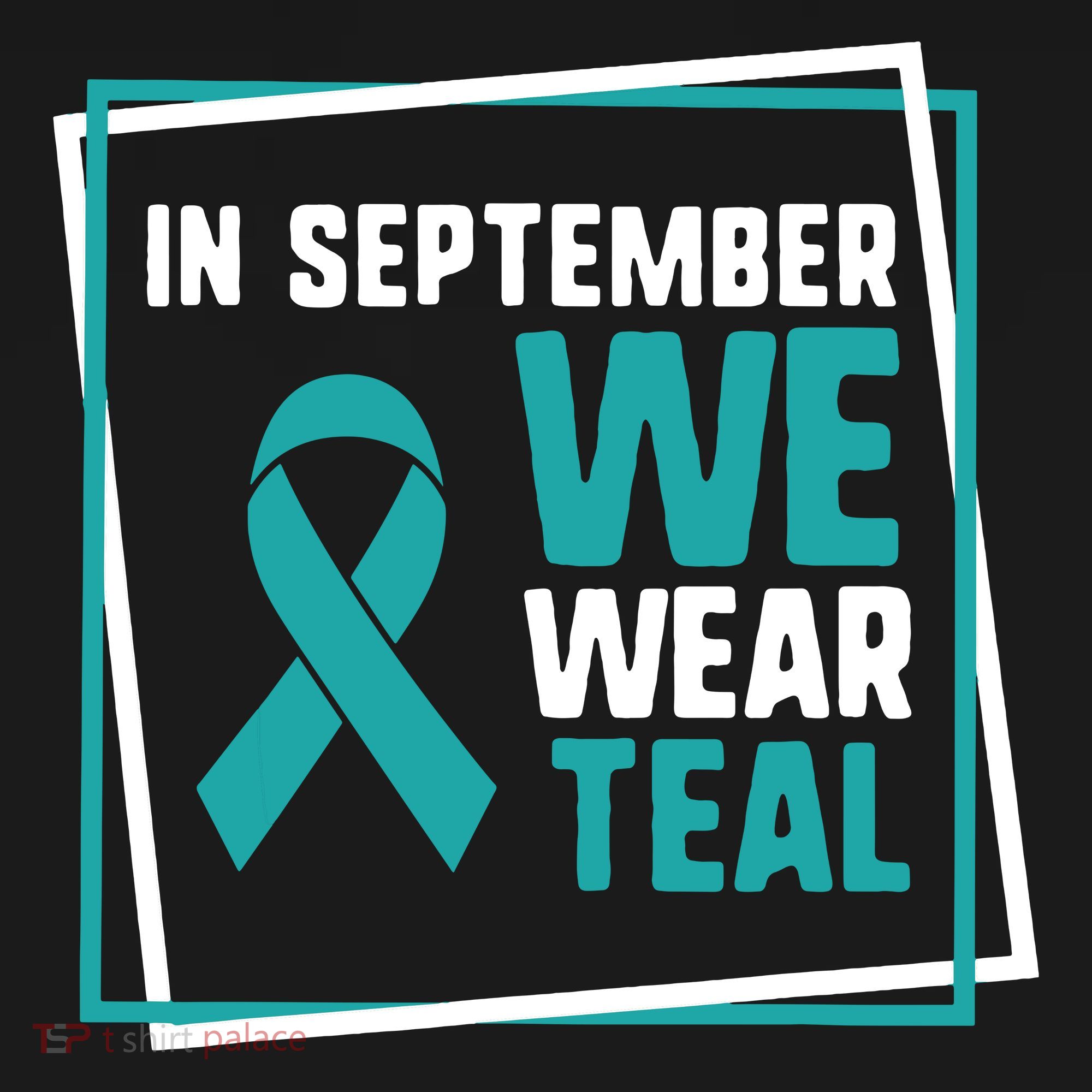 In September We Wear Teal Cervical Ovarian Cancer Awareness Visor