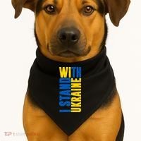 I Stand With Ukraine USA-Made Doggie Bandana thumb 1