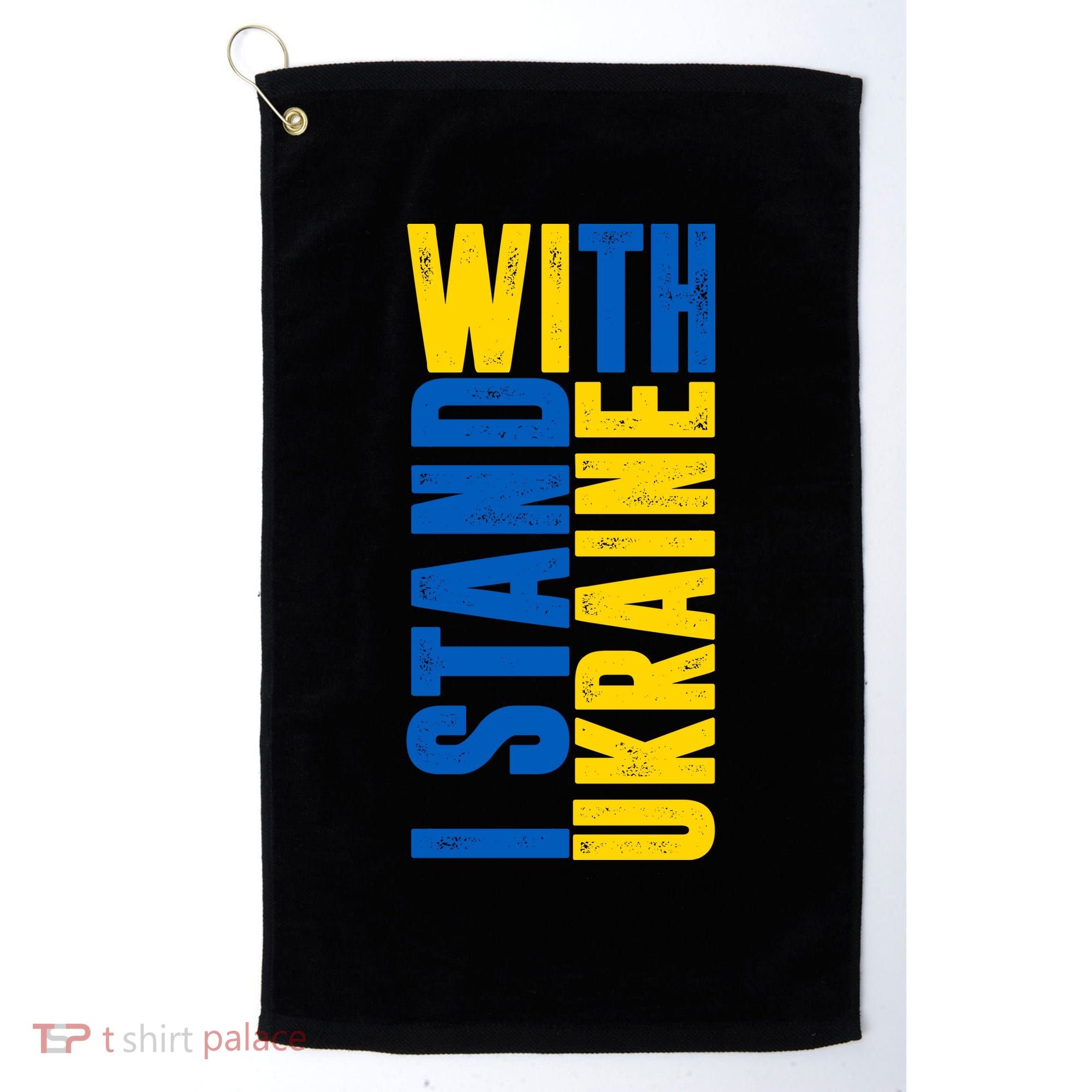 I Stand With Ukraine Golf Towel
