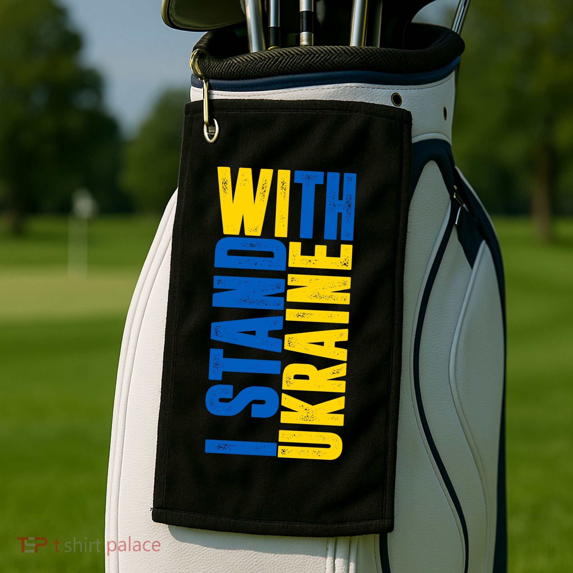 I Stand With Ukraine Golf Towel