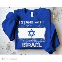 I Stand With Israel Support Israel Love Israeli Brotherhood Sweatshirt thumb 2