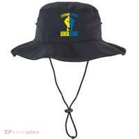 I Stand With Ukriane Protest Fist Support Ukaine Bucket Hat thumb 0