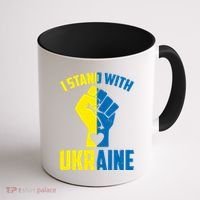 I Stand With Ukriane Protest Fist Support Ukaine Coffee Mug thumb 1