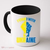 I Stand With Ukriane Protest Fist Support Ukaine Coffee Mug thumb 0