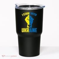 I Stand With Ukriane Protest Fist Support Ukaine Tumbler thumb 0
