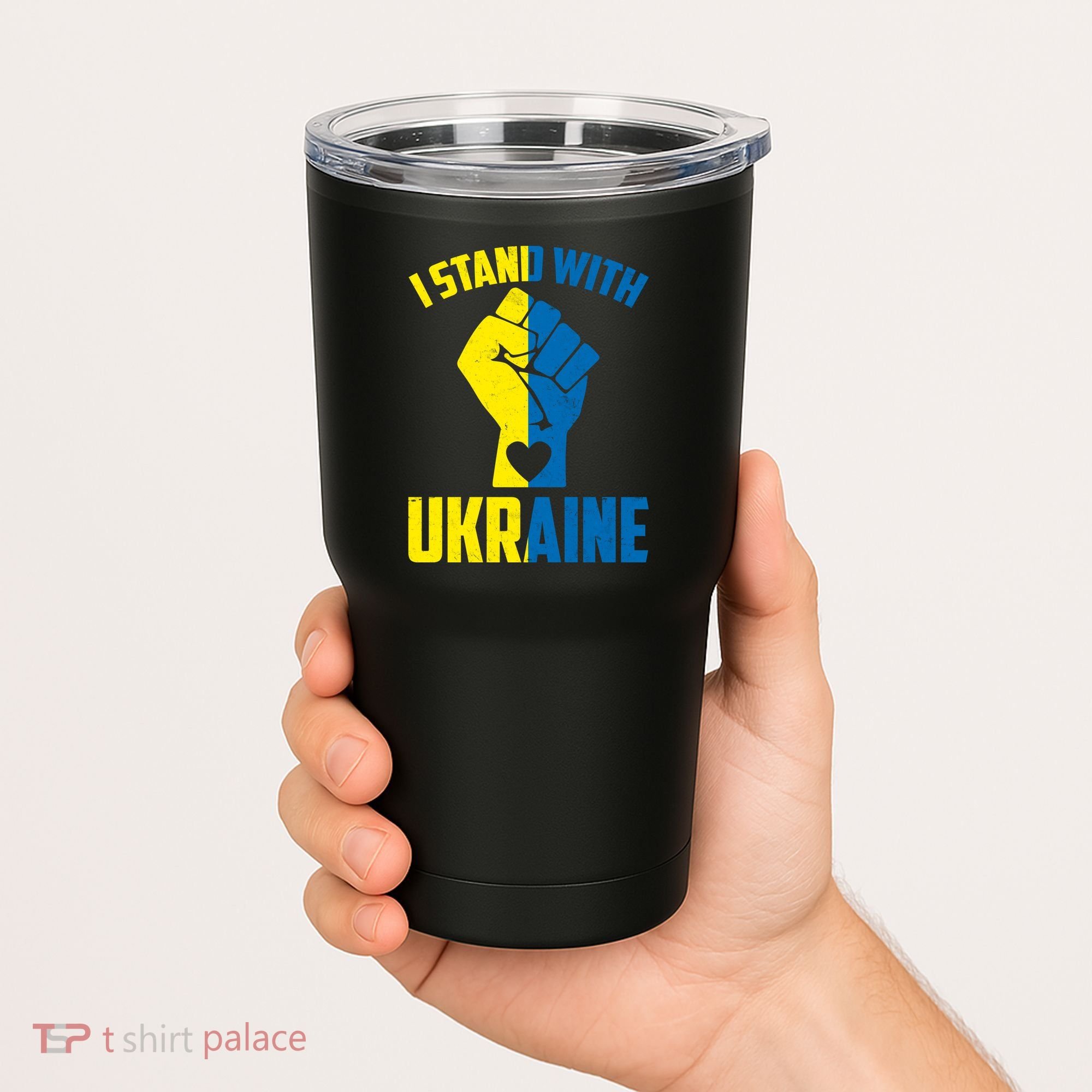 I Stand With Ukriane Protest Fist Support Ukaine Tumbler