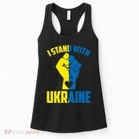 I Stand With Ukriane Protest Fist Support Ukaine Women's Tank Top thumb 0