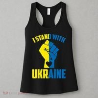 I Stand With Ukriane Protest Fist Support Ukaine Women's Tank Top thumb 3