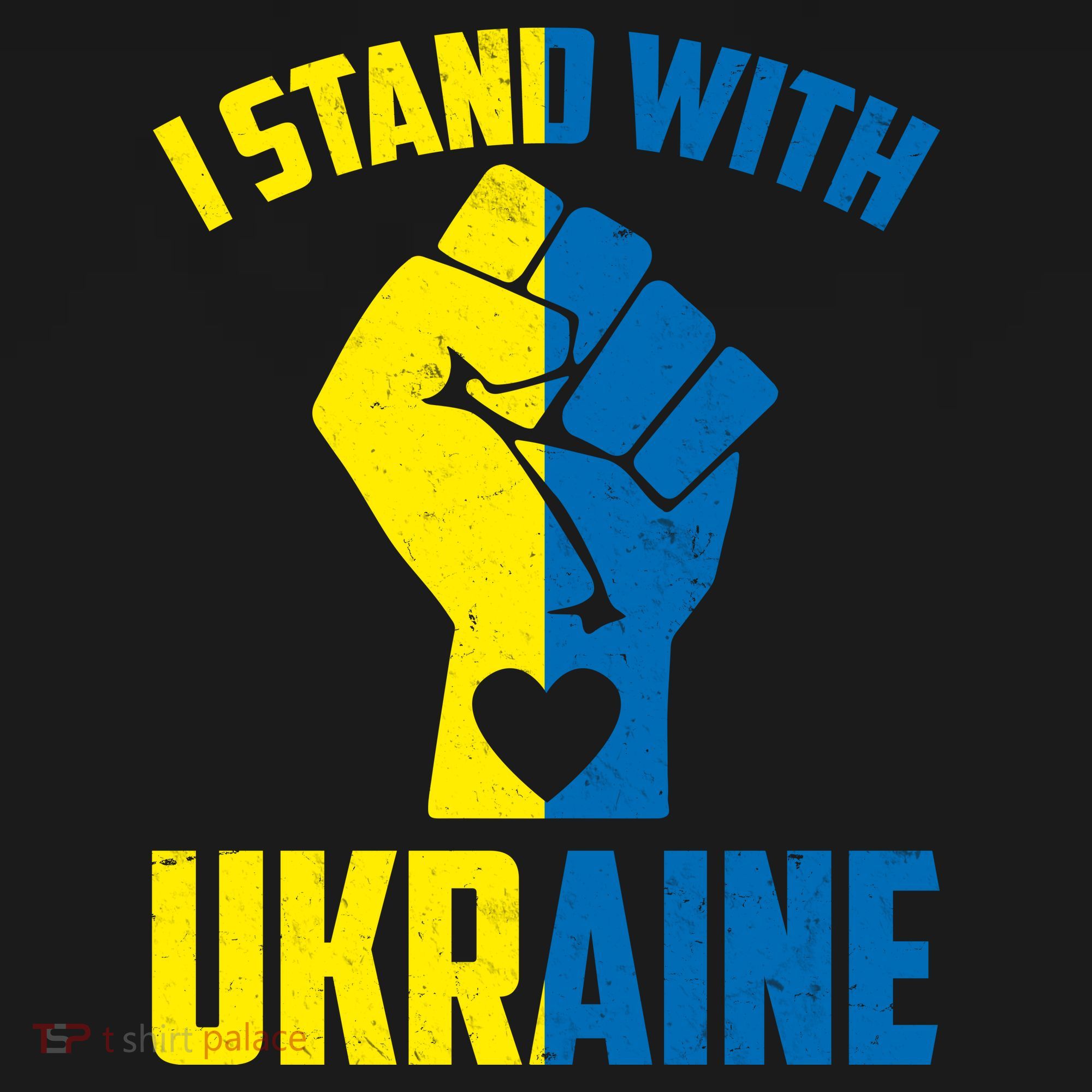 I Stand With Ukriane Protest Fist Support Ukaine Women's Tank Top