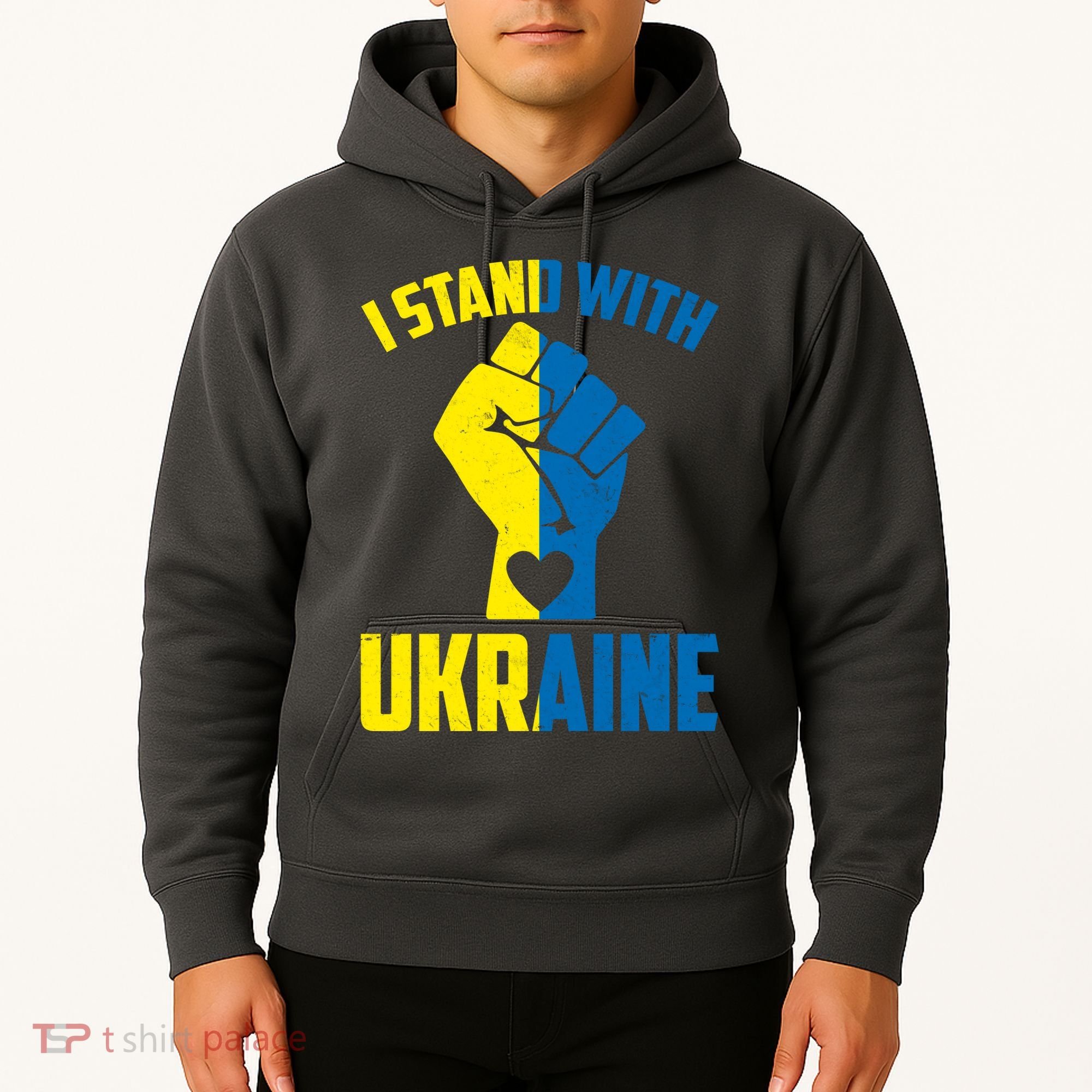 I Stand With Ukriane Protest Fist Support Ukaine Hoodie