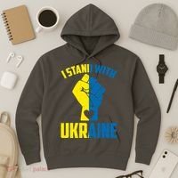 I Stand With Ukriane Protest Fist Support Ukaine Hoodie thumb 3