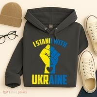 I Stand With Ukriane Protest Fist Support Ukaine Hoodie thumb 4