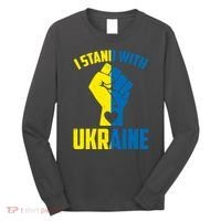I Stand With Ukriane Protest Fist Support Ukaine Long Sleeve Shirt thumb 0