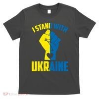 I Stand With Ukriane Protest Fist Support Ukaine T-Shirt thumb 0