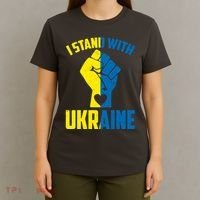 I Stand With Ukriane Protest Fist Support Ukaine T-Shirt thumb 4