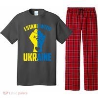 I Stand With Ukriane Protest Fist Support Ukaine Pajama Set thumb 0
