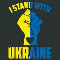 I Stand With Ukriane Protest Fist Support Ukaine Mousepad thumb 1