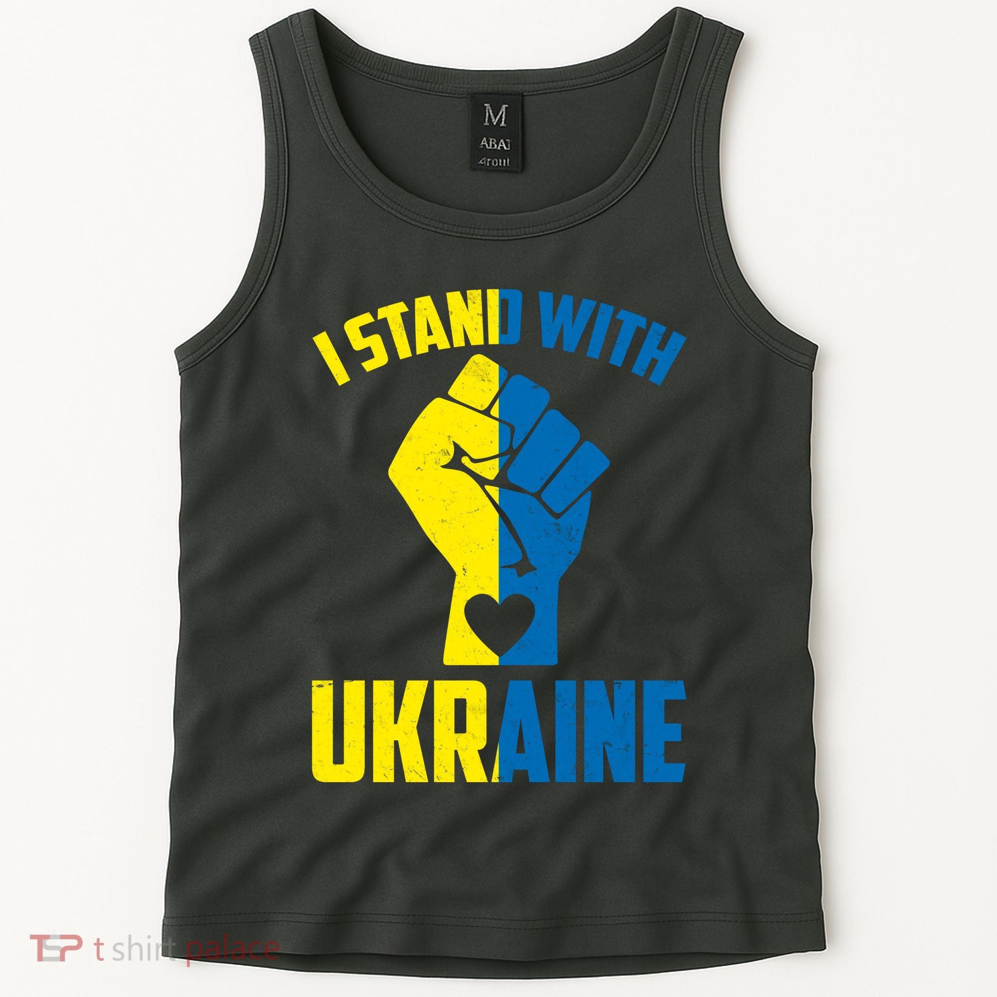 I Stand With Ukriane Protest Fist Support Ukaine Tank Top