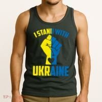I Stand With Ukriane Protest Fist Support Ukaine Tank Top thumb 3