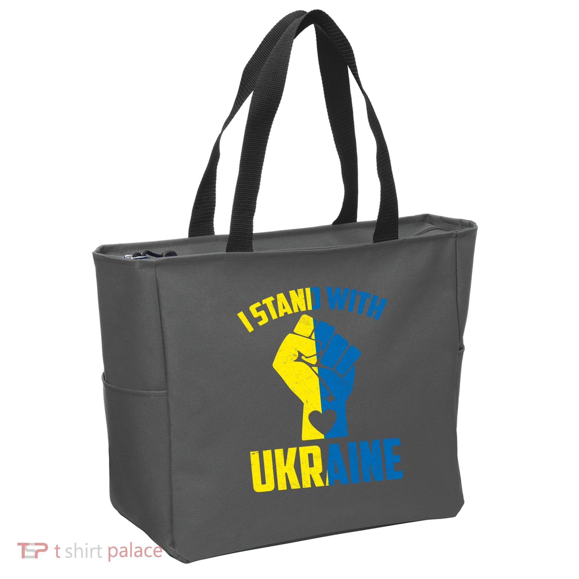I Stand With Ukriane Protest Fist Support Ukaine Tote Bag