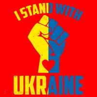 I Stand With Ukriane Protest Fist Support Ukaine Santa Hat thumb 1