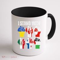 I Stand With Ukraine Canada Greenland Mexico Panama Gaza Coffee Mug thumb 1