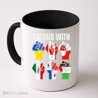 I Stand With Ukraine Canada Greenland Mexico Panama Gaza Coffee Mug thumb 0
