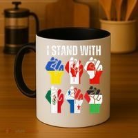 I Stand With Ukraine Canada Greenland Mexico Panama Gaza Coffee Mug thumb 4