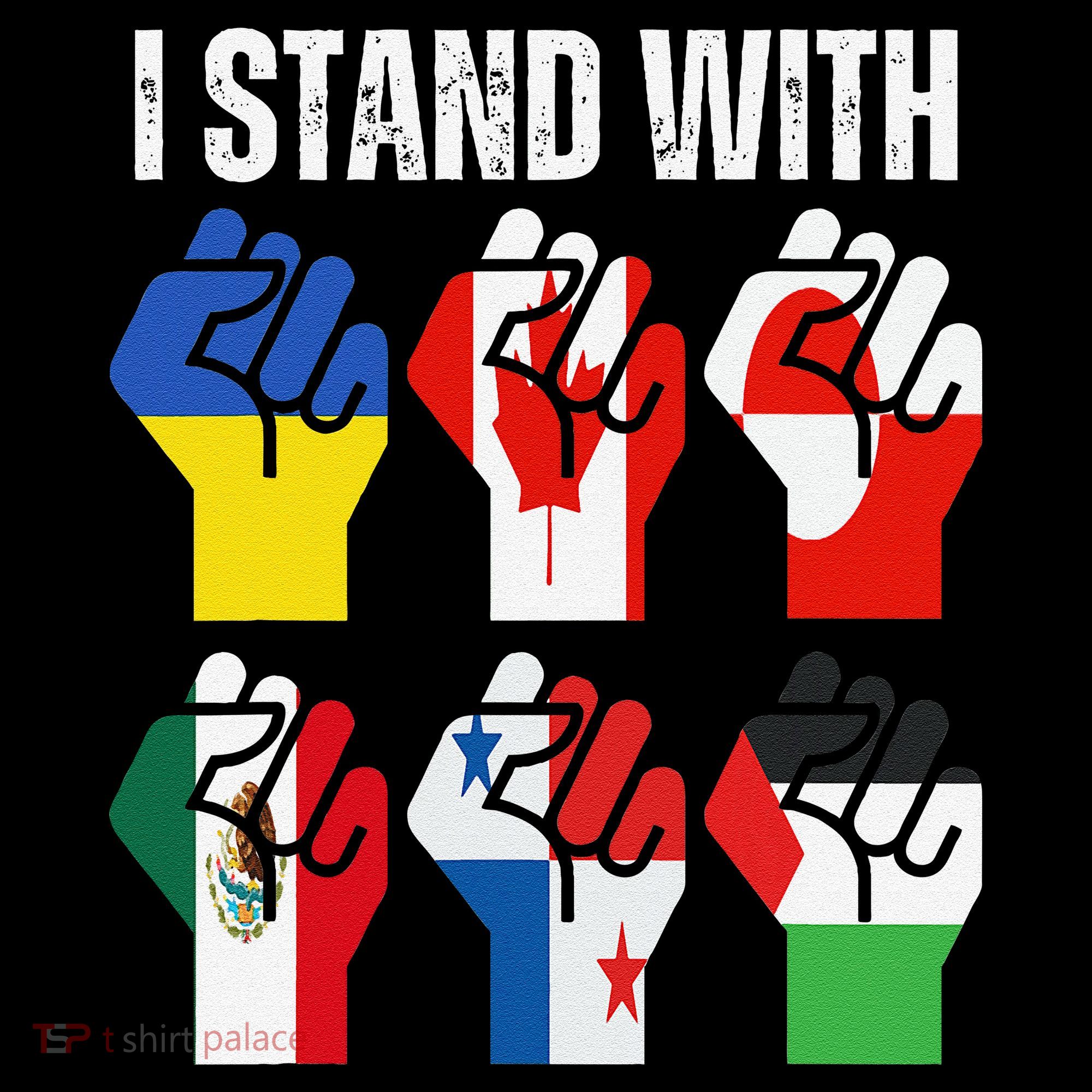 I Stand With Ukraine Canada Greenland Mexico Panama Gaza Coffee Mug