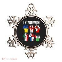 I Stand With Ukraine Canada Greenland Mexico Panama Gaza Ornament thumb 0