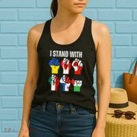 I Stand With Ukraine Canada Greenland Mexico Panama Gaza Women's Tank Top thumb 2