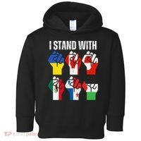 I Stand With Ukraine Canada Greenland Mexico Panama Gaza Toddler Hoodie thumb 0
