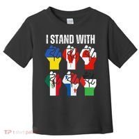 I Stand With Ukraine Canada Greenland Mexico Panama Gaza Toddler T-Shirt thumb 0