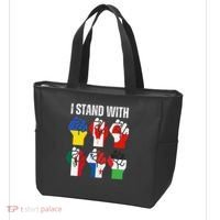 I Stand With Ukraine Canada Greenland Mexico Panama Gaza Tote Bag thumb 3