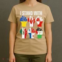 I Stand With Ukraine Canada Greenland Mexico Panama Gaza T-Shirt thumb 4