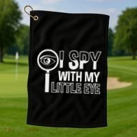 I Spy With My Eye Secret Agents Golf Towel thumb 1