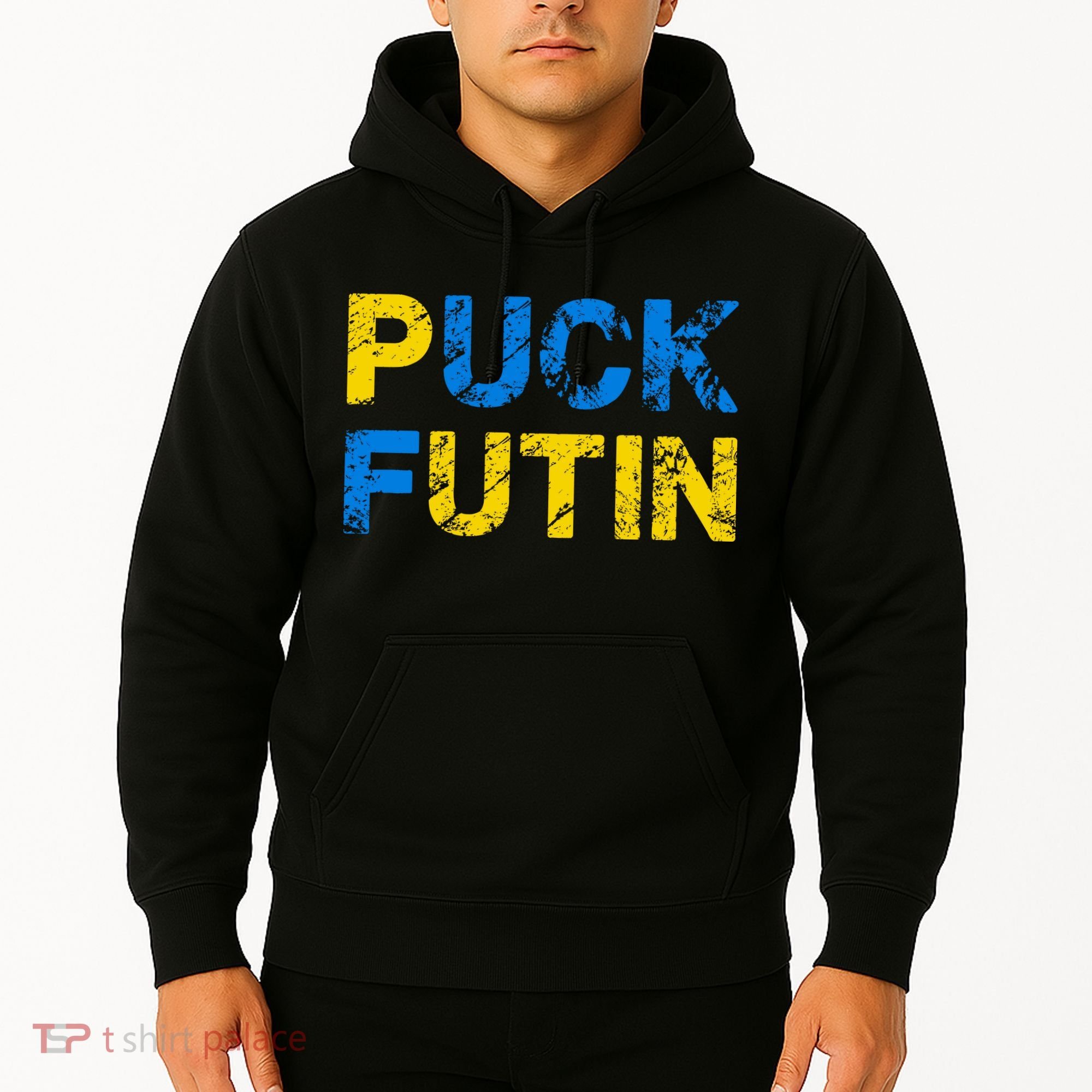 I Stand With Ukraine Puck Futin Support Hoodie