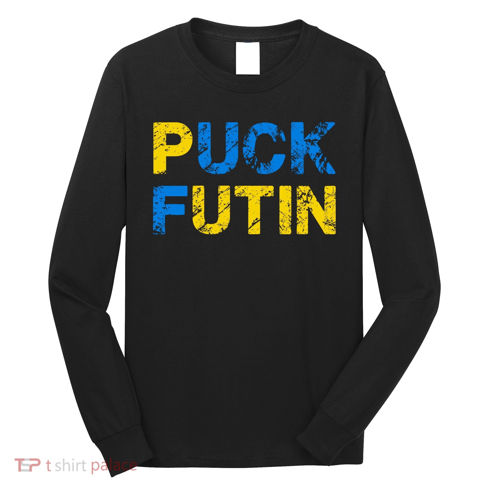 I Stand With Ukraine Puck Futin Support Long Sleeve Shirt