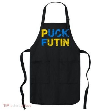 I Stand With Ukraine Puck Futin Support Apron