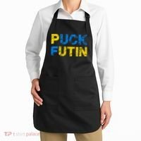 I Stand With Ukraine Puck Futin Support Apron thumb 2