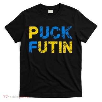 I Stand With Ukraine Puck Futin Support T-Shirt