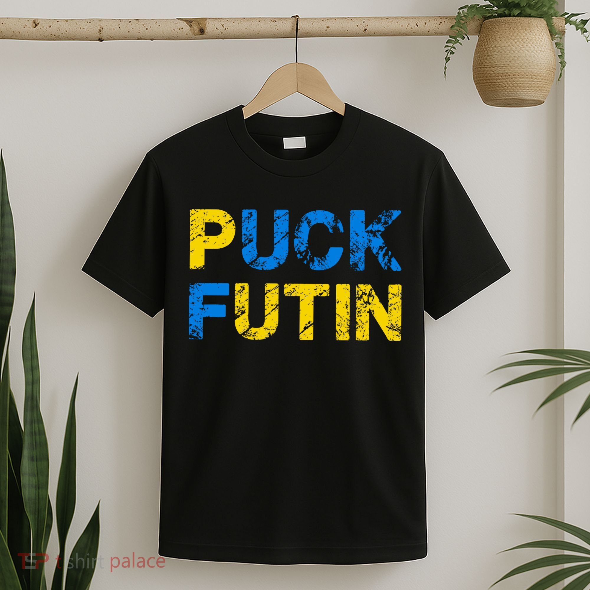 I Stand With Ukraine Puck Futin Support T-Shirt