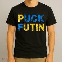 I Stand With Ukraine Puck Futin Support T-Shirt thumb 3