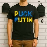 I Stand With Ukraine Puck Futin Support T-Shirt thumb 6