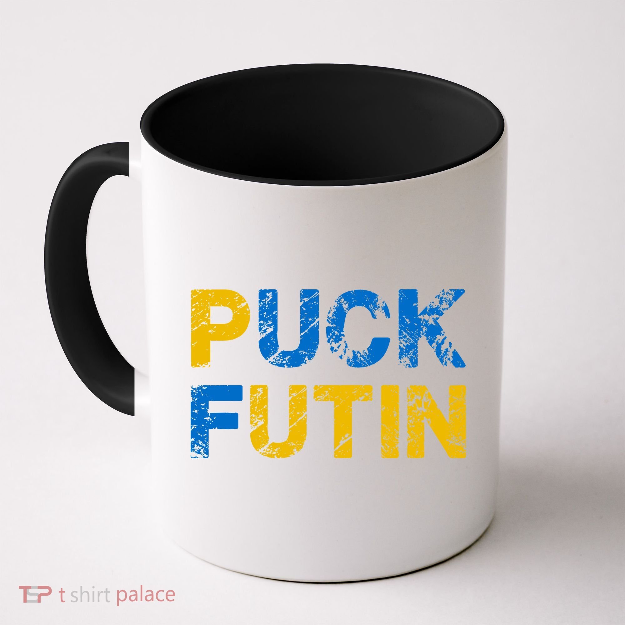 I Stand With Ukraine Puck Futin Support Coffee Mug